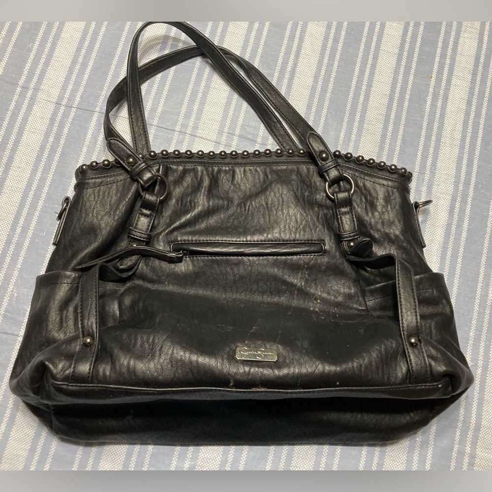 💛TODAY***$29***Jessica Simpson black studded shoulder bag.